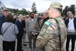Xarici diplomatlar Şuşada tikilməkdə olan Yeni Şuşa məscidi ilə tanış olublar - FOTO
