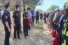 Meşələrdə yanğın təhlükəsizliyinə dair tədbirlər keçirilib - VİDEO
