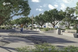 Təbriz küçəsində piyada və ictimai nəqliyyat infrastrukturu yenilənir