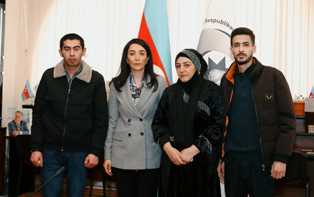 Ombudsman Aqşin və Hüseynlə görüşdü  - Foto