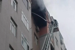 Ceyranbatan qəsəbəsində yaşayış binasında yanğın söndürülüb - YENİLƏNİB - VİDEO - FOTO