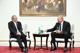 Bişkekdə Azərbaycan və İran prezidentlərinin görüşü olub - FOTO - VİDEO - YENİLƏNİB-1