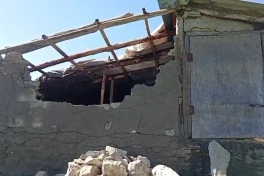 Qubada sel avtomobil yolunu yararsız hala salıb - FOTO