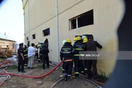 Binəqədi-Novxanı-Mehdiabad yolunda obyektdə yanğın məhdudlaşdırılıb - YENİLƏNİB-2 - FOTO - VİDEO