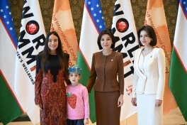 Leyla Əliyeva Səmərqənddə Uşaqların rifahına investisiya mövzusunda Ümumdünya Sammitinin açılışında iştirak edib - FOTO