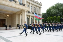 Türkmənistan Prezidentinin Bakıda rəsmi qarşılanma mərasimi olub