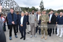 Xarici diplomatlar Şuşada tikilməkdə olan Yeni Şuşa məscidi ilə tanış olublar - FOTO