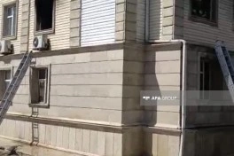 Culfada binada yanğın olub, ana və azyaşlı övladı xəsarət alıb - FOTO