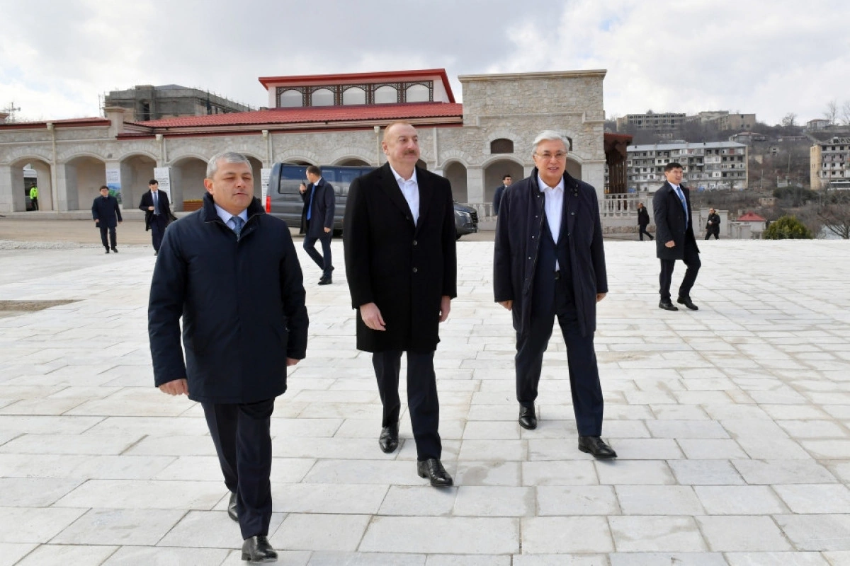 Azərbaycan və Qazaxıstan prezidentləri Şuşaya səfər ediblər - YENİLƏNİB