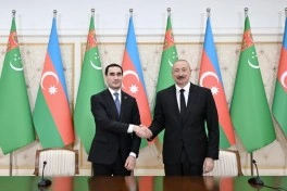 Azərbaycan və Türkmənistan prezidentləri mətbuata bəyanatlarla çıxış ediblər - YENİLƏNİB