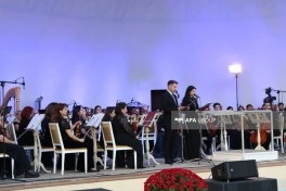 Üzeyir Hacıbəyli XVIII Beynəlxalq Musiqi Festivalının açılışı olub - FOTO