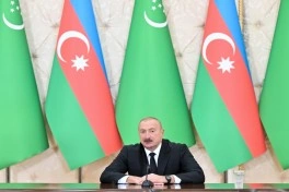 Azərbaycan və Türkmənistan prezidentləri mətbuata bəyanatlarla çıxış ediblər - YENİLƏNİB