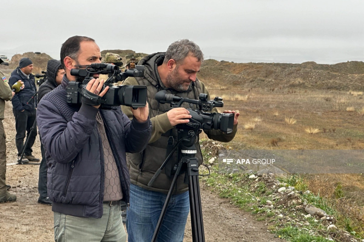 Media nümayəndələri mühəndis-istehkam bölmələrinin fəaliyyətini izləyiblər - FOTO