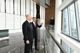 Prezident İlham Əliyev Mərkəzi Bankın yeni binasının açılışında iştirak edib - FOTO