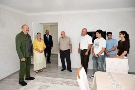 Prezident İlham Əliyev Xocavənd rayonunun Quzeyxırman kəndində olub - FOTO
