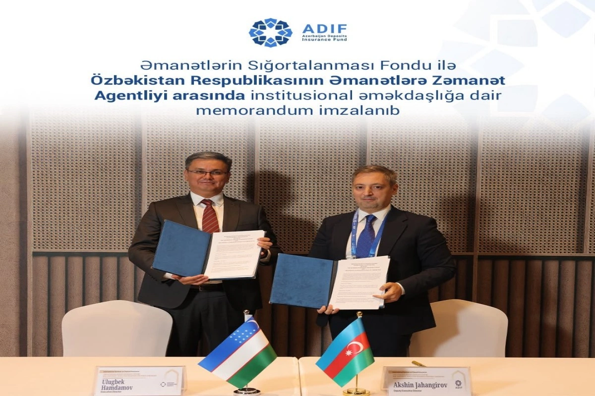 ƏSF ilə Özbəkistanın Əmanətlərə Zəmanət Agentliyi arasında memorandum imzalanıb