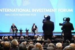 Prezident İlham Əliyev II Azərbaycan Beynəlxalq İnvestisiya Forumu çərçivəsində keçirilən tədbirdə iştirak edib - VİDEO - YENİLƏNİB-1