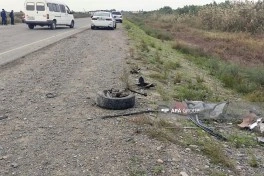 Salyanda yol qəzasında bir nəfər ölüb, 4 nəfər xəsarət alıb - FOTO - YENİLƏNİB
