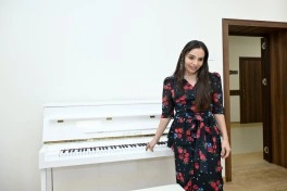 Leyla Əliyeva Şəki Şəhər İncəsənət Məktəbində olub - FOTO