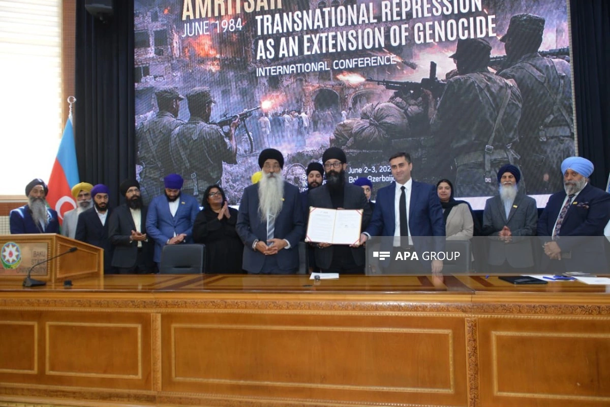 Bakı Təşəbbüs Qrupu Beynəlxalq Zikh Federasiyası ilə memorandum imzalayıb - FOTO