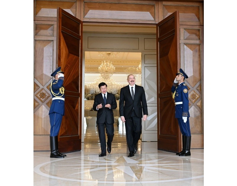 Prezident İlham Əliyevin adından Laos Prezidentinin şərəfinə rəsmi nahar verilib