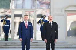 Slovakiya Prezidentinin Şuşada rəsmi qarşılanma mərasimi olub