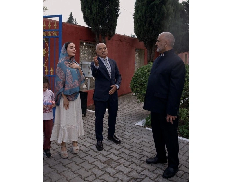 Leyla Əliyeva Masallıda Cümə məscidini ziyarət edib