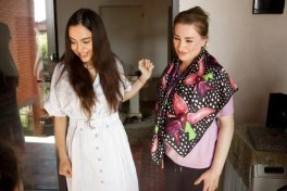 Leyla Əliyeva və Arzu Əliyeva Lənkəranda yerli sənətkarın yaradıcılığı ilə tanış olublar