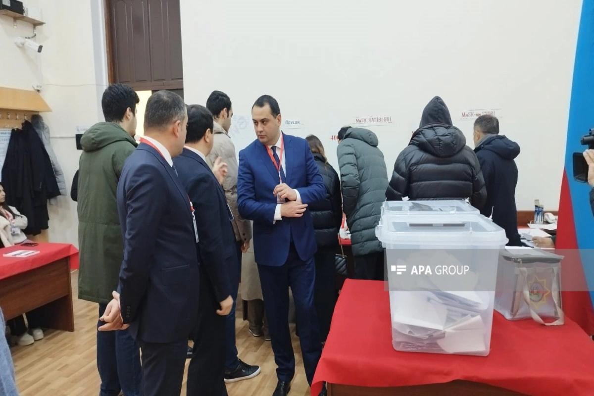 Gürcüstan parlamentinin nümayəndə heyəti seçki prosesi ilə tanış olub