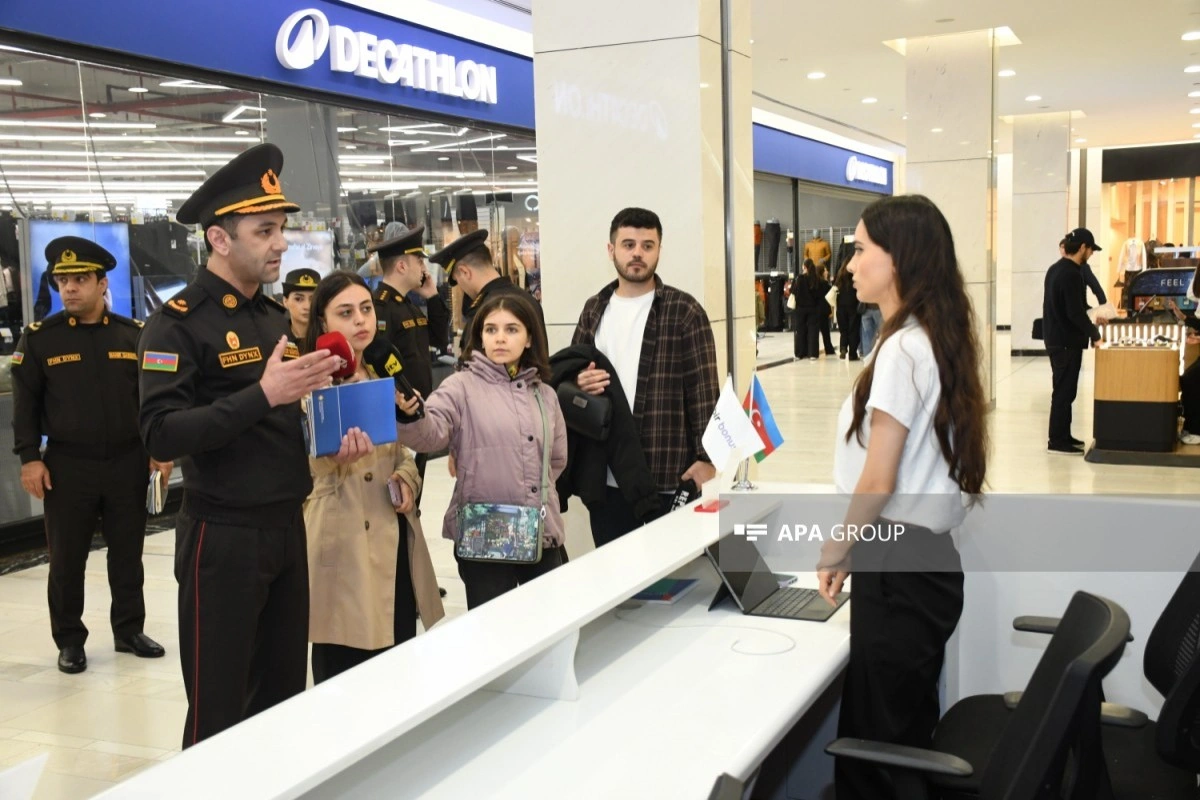 FHN yanğın təhlükəsizliyi ilə bağlı maarifləndirmə tədbiri keçirib - FOTO