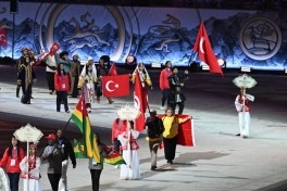 Prezident İlham Əliyev və birinci xanım Mehriban Əliyeva Bişkekdə keçirilən 6-cı Dünya Köçəri Oyunlarının açılış mərasimində iştirak ediblər - CANLI - YENİLƏNİB