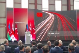 Bakı-Tbilisi-Qars dəmir yolu xətti istismara verilib - FOTO - YENİLƏNİB
