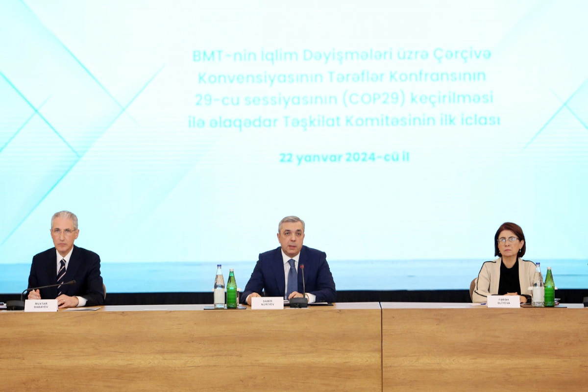 COP29 Təşkilat Komitəsinin ilk iclası keçirilib, tapşırıqlar verilib