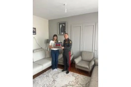 Azərbaycanın hərbi attaşesi Gürcüstanda təyyarə qəzasında şəhid olan türkiyəli hərbçilərin ailəsini ziyarət edib