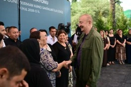 Prezident İlham Əliyev Xocavənd rayonunun Quzeyxırman kəndində olub - FOTO - YENİLƏNİB