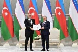 Daşkənddə Azərbaycan və Özbəkistan prezidentlərinin təltifolunma mərasimi keçirilib - YENİLƏNİB