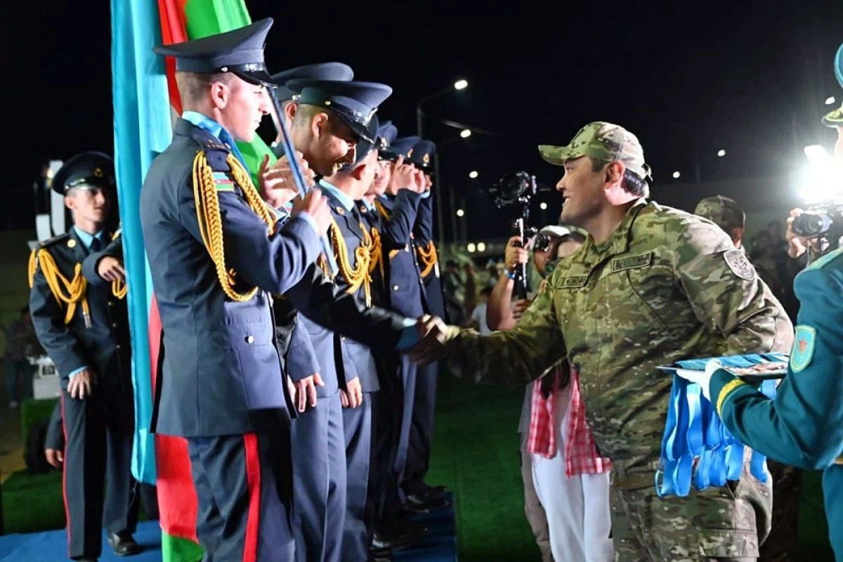 Azərbaycan, Qazaxıstan, Qırğızıstan, Özbəkistan və Rusiya komandalarının hərbi vətənpərvərlik toplanışı keçirilib