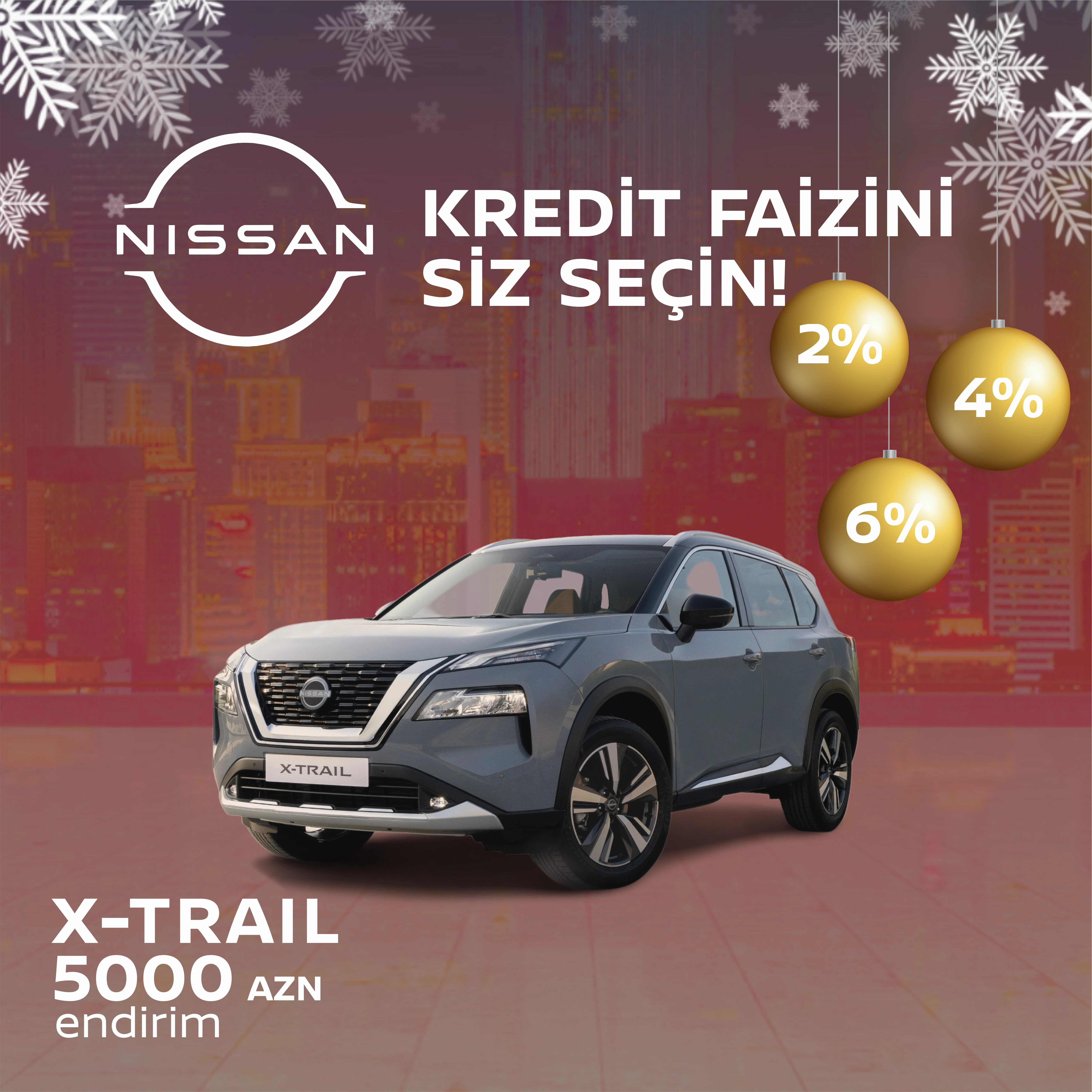“Nissan Azərbaycan”dan “Kredit faizini siz seçin!” kampaniyası