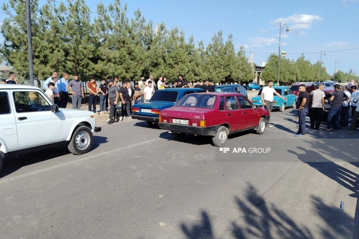 Cəlilabadda zəncirvarı qəza olub, 3 nəfər xəsarət alıb - FOTO