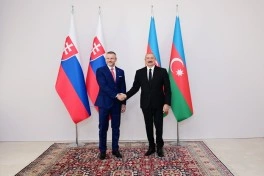 Slovakiya Prezidentinin Şuşada rəsmi qarşılanma mərasimi olub