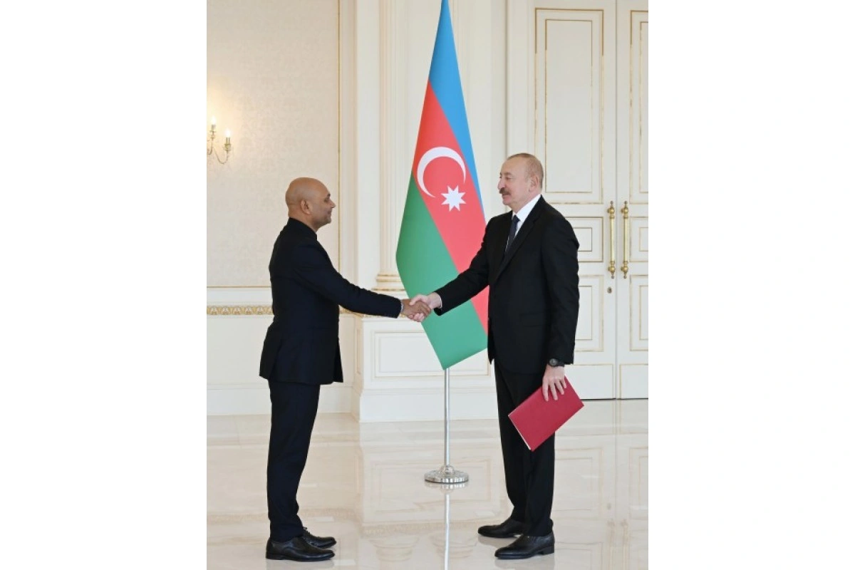 Prezident İlham Əliyev Hindistanın yeni təyin olunmuş səfirini qəbul edib