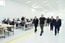 Xocalı şəhərində “Qarabağ Tekstil Evi” MMC istifadəyə verilib - FOTO