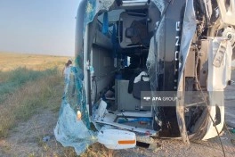 Hacıqabulda sərnişin avtobusu aşıb, çoxsaylı xəsarət alan var - FOTO