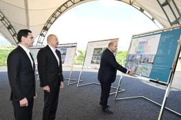 Azərbaycan və Türkmənistan prezidentləri Füzuli şəhərinin dağıdılmış yerlərinə baxıblar