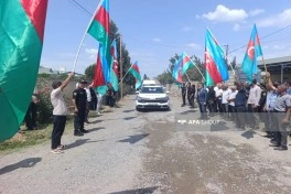 Birinci Qarabağ müharibəsinin itkin-şəhidi Mürşüd Nərimanovun qalıqları İmişlidə dəfn edilib - FOTO