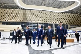 Slovakiya Prezidenti Füzuli aeroportundan təyyarə ilə Bakı şəhərinə yola düşüb - FOTO