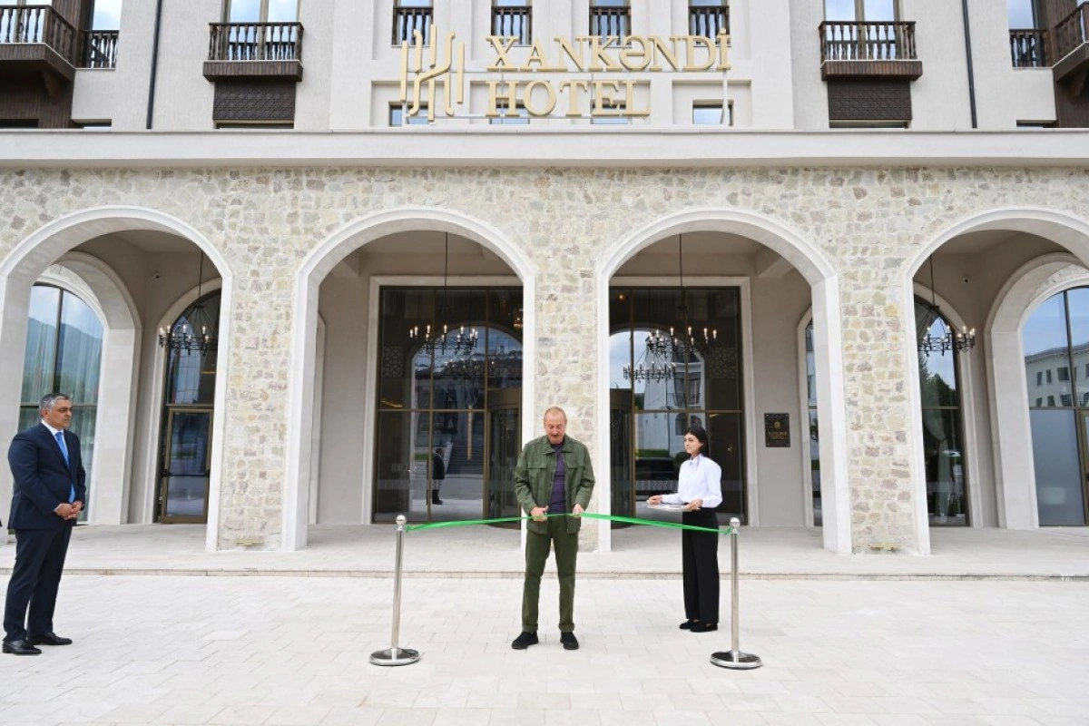 Prezident İlham Əliyev “Xankəndi” hotelinin açılışında iştirak edib - FOTO