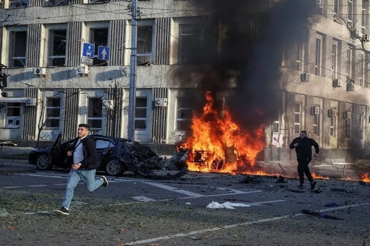 Rusiya ordusu Borispol bölgəsinə raket zərbələri endirib