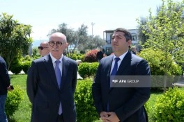 Azərbaycan-Rusiya Hökumətlərarası Dövlət Komissiyasının iclasının iştirakçıları Ağalı kəndi ilə tanış olublar - FOTO