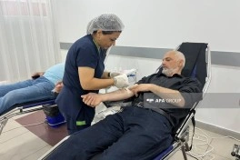 Aşura günü ilə bağlı qanvermə aksiyası başa çatıb, 1269.45 litr qan toplanıb - FOTO - YENİLƏNİB-1